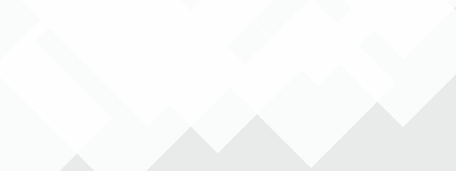 Obraz premium Abstract white geometric overlapping square pattern, design of technology background with shadow. Vector illustration. You can use for add, poster, design artwork, template, banner, wallpaper
