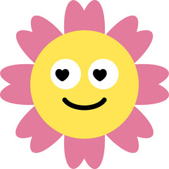 Cute flower vector illustration