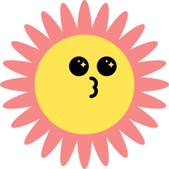 Cute flower vector illustration