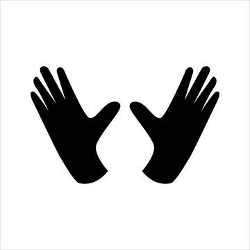 Art illustration icon logo charity and solidarity symbol of hand praying
