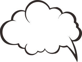 Comic book speech bubble