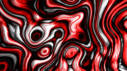 red abstract background. liquid Halloween horror colors. Colorful psychedelic wavy tribal on the wall. Curved hippie lines background in pink red and violet colors