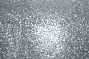 Silver Glitter Winter Christmas Background