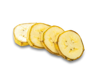 Banana isolated on white background Clipping Path