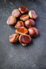 edible chestnuts delicious snack healthy meal food snack diet on the table copy space food background rustic top view