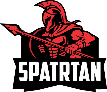 Spartan Logo Design Vector Illustration