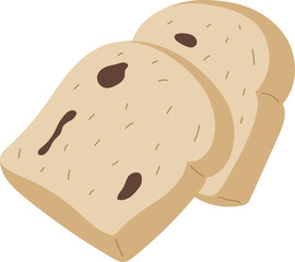 Sliced Bread Raisin Toast Bun