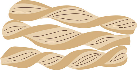 Twist Pastry Puff Bakery Illustration