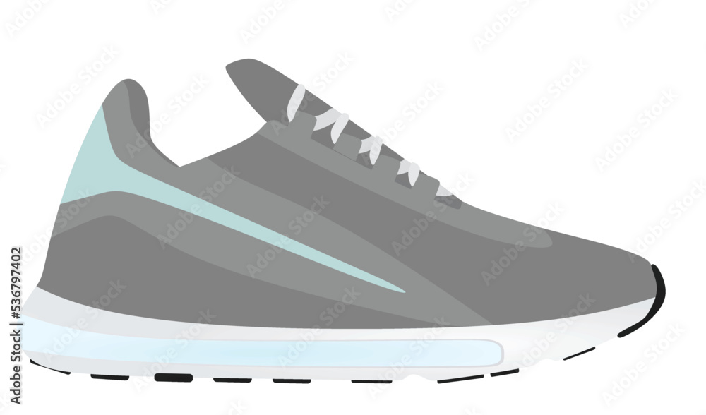 Wall mural Grey air sneaker. vector illustration