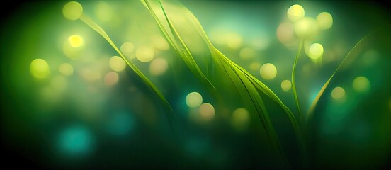 Obraz premium abstract green grass with blurred background