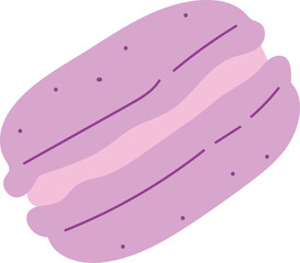 Isolated Macaron Illustration Sweet dessert