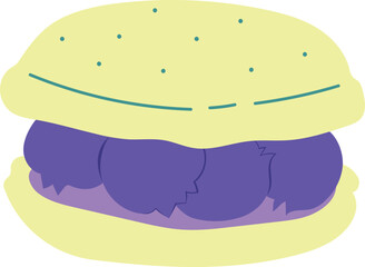 Isolated Macaron Illustration Sweet dessert