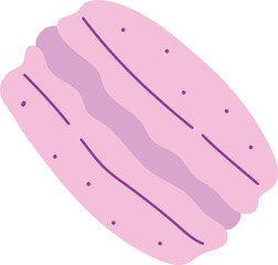 Isolated Macaron Illustration Sweet dessert