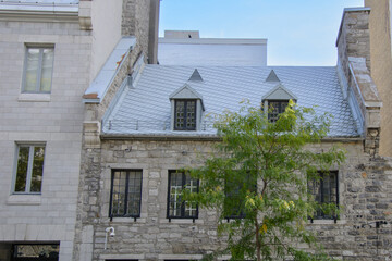 Obraz premium View of the pretty city of Montreal and its architecture. Quebec, Canada