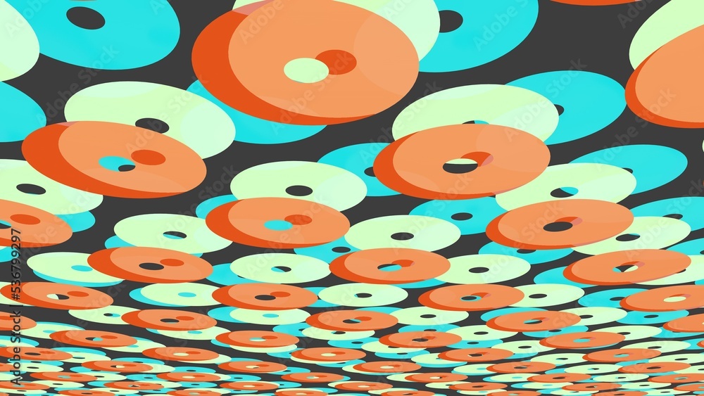 Poster multicolored abstract background of geometric shapes.