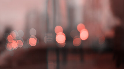 Abstract city light blur blinking background. Soft focus.