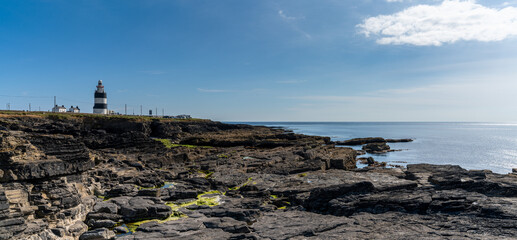 landscape of Hook Head and the historic lighthouse County Wexford