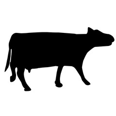 sacrificial cow silhouette