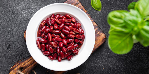 red bean legume healthy meal food snack on the table copy space food background