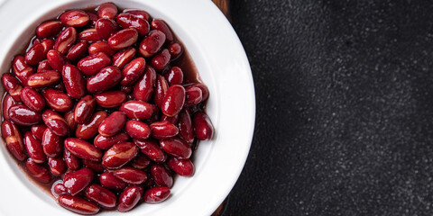 red bean legume healthy meal food snack on the table copy space food background