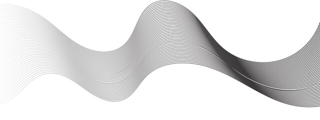 Abstract wavy gray lines stream element for design on a white background. You can use for Web, Texture, Wallpaper, Template, Desktop background, Business banner, poster design.