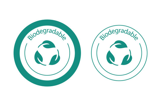 Biodegradable Product Icon Vector Illustration 