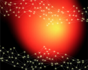 red christmas background with stars