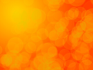 Background with round bokeh effect, orange.