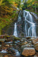 Fototapeta na wymiar Moss Glen Falls on Deer Hollow Brook.Granville.Addison County.Vermont.USA
