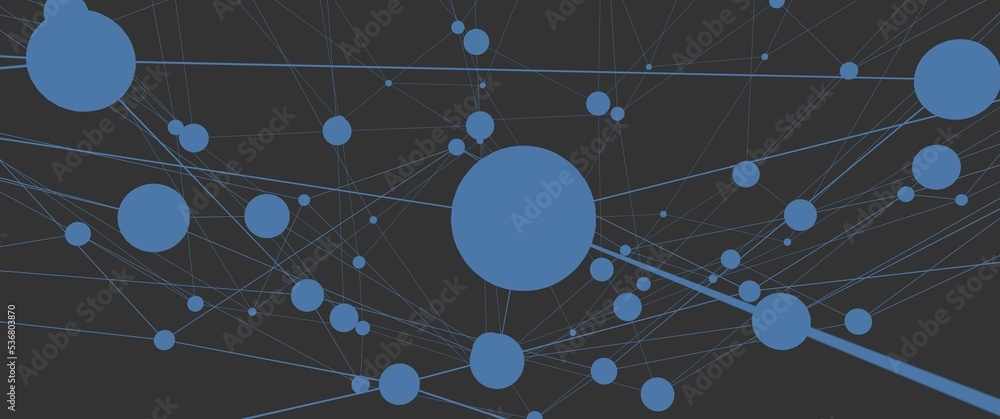 Poster abstract background of circles and lines. grid or synapsis. connecting links.