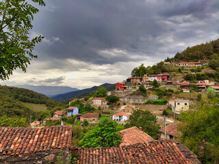 La Hueria de Urbies village, Mieres municipality, Asturias, Spain