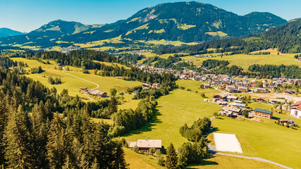 Beautiful alpine summer view at Fieberbrunn, Tyrol, Austria