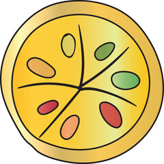 Hand Drawn Pizza Clipart