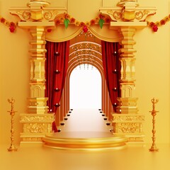 Minimal Scene Design For Diwali