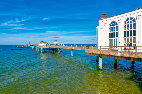 Die Selliner Seebr&uuml;cke, Ostseebad Sellin, R&uuml;gen, Mecklenburg-Vorpommern, Deutschland, Europa