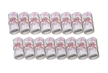 Turkish lira background top view