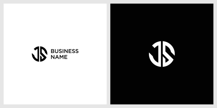 SJ letter logo design on luxury background. JS monogram initials letter logo concept. SJ icon design. JS elegant and Professional