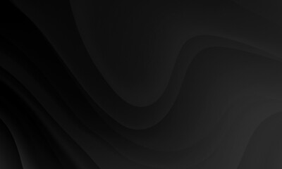 Abstract black gray colors gradient with wave lines pattern texture background.