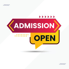 admission open banner for social media post template
