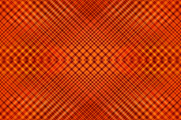 pomarańczowa abstrakcja z ukośnymi liniami i małymi kwadracikami - obrazy, fototapety, plakaty
