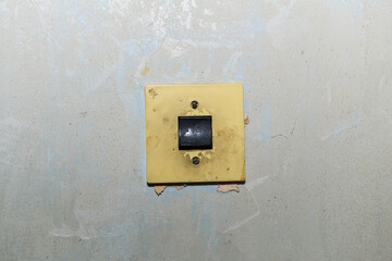 Old socket. Switch and socket.