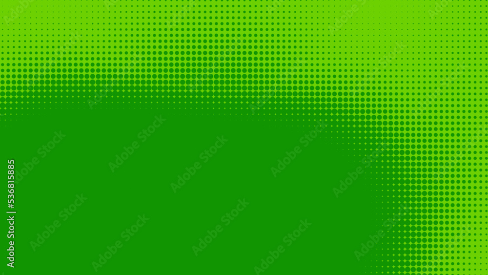 Poster dots halftone green color pattern gradient texture with technology digital background. dots pop art 