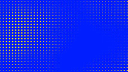 Dots halftone blue yellow color pattern gradient texture with technology digital background. Dots pop art comics with summer background.