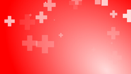 Medical health red cross pattern healthcare background.