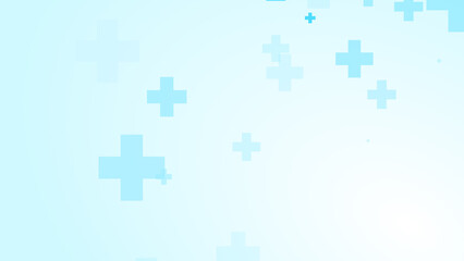 Medical white blue cross pattern background.