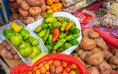 Vegetables and fruits grown in Bolivia