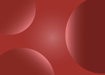 abstract red background with circles