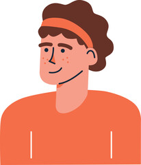 Man avatar vector. People avatar. Profile icons man. Icons for games, online communities, web forums. Vector illustration in flat cartoon style