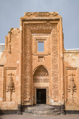 Fototapeta na wymiar Inner door of Ishak Pasha Palace in Agri city, Eastern Anatolia, Turkey.