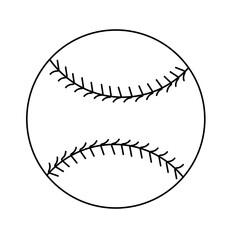 baseball or softball  illustration